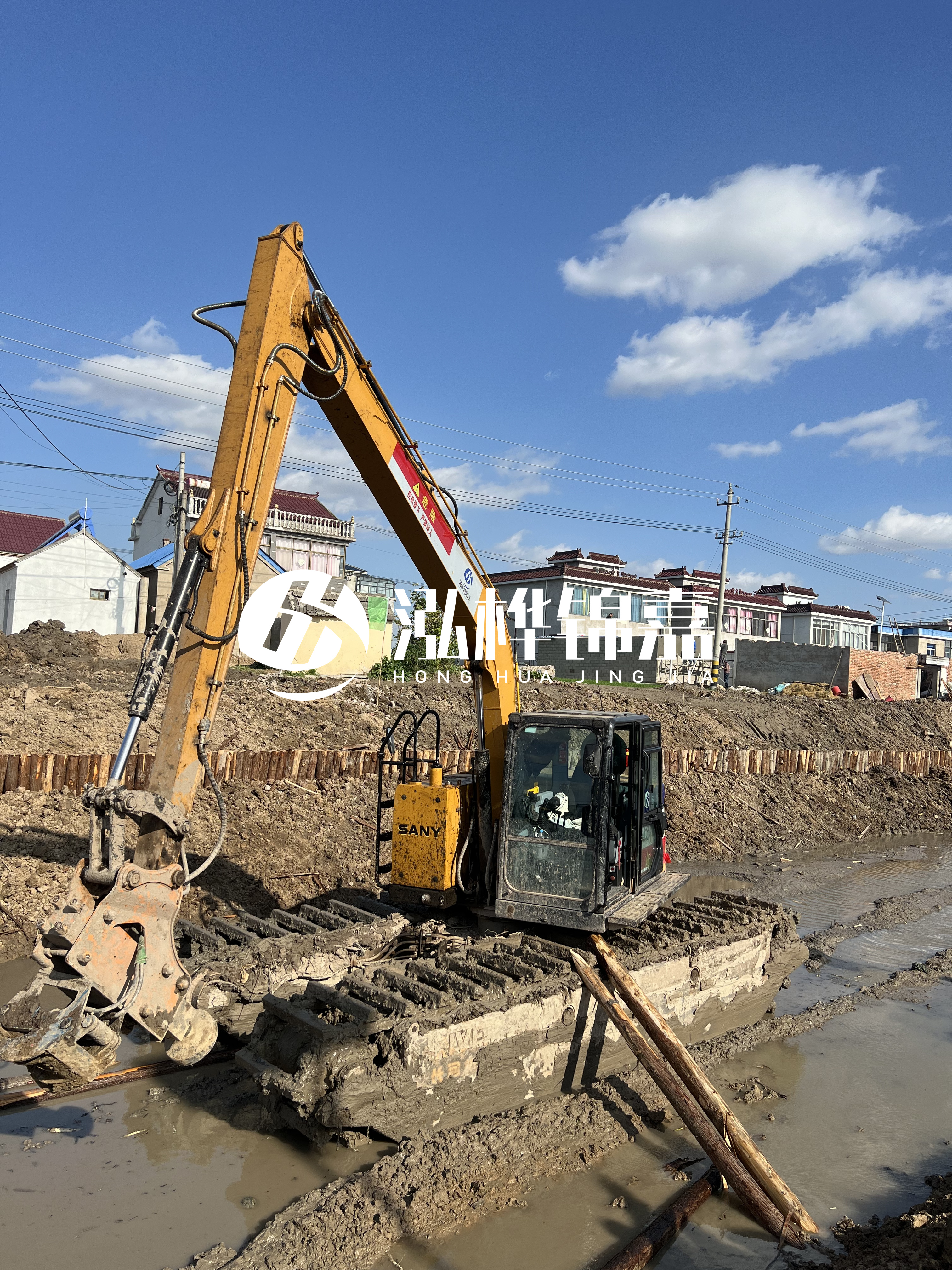 汕頭松木樁源頭廠家-河道護坡打樁對河岸保護有何作用？