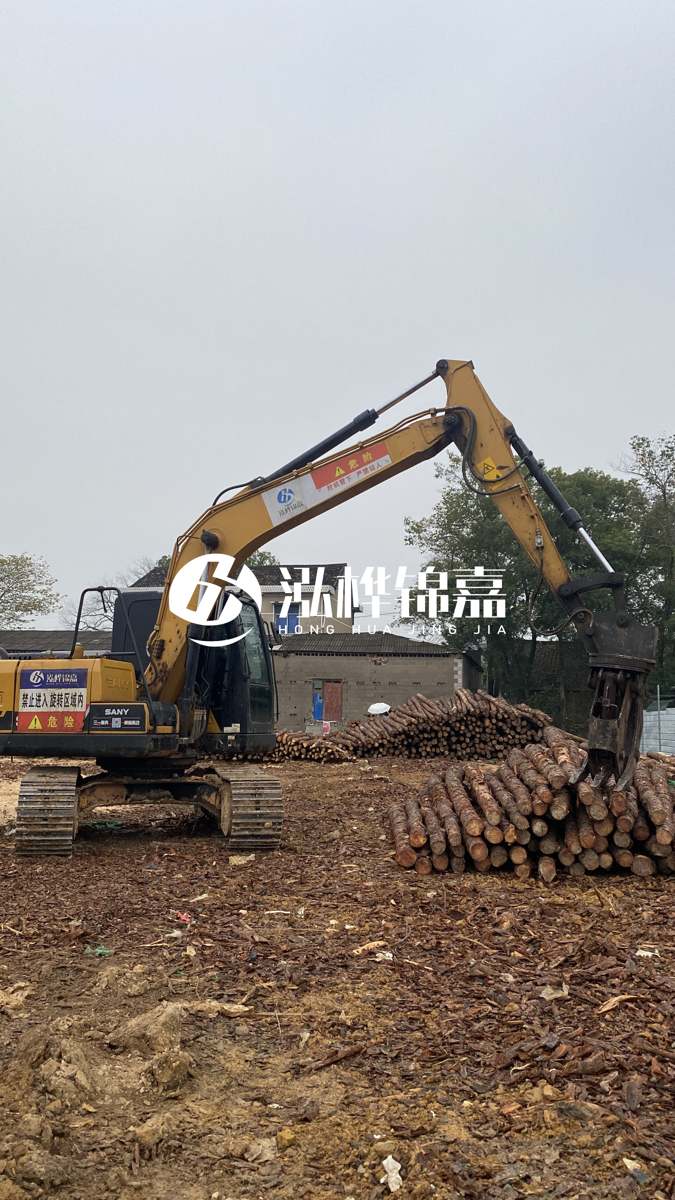 云浮松木樁源頭廠家-杉木綠化桿哪里買？