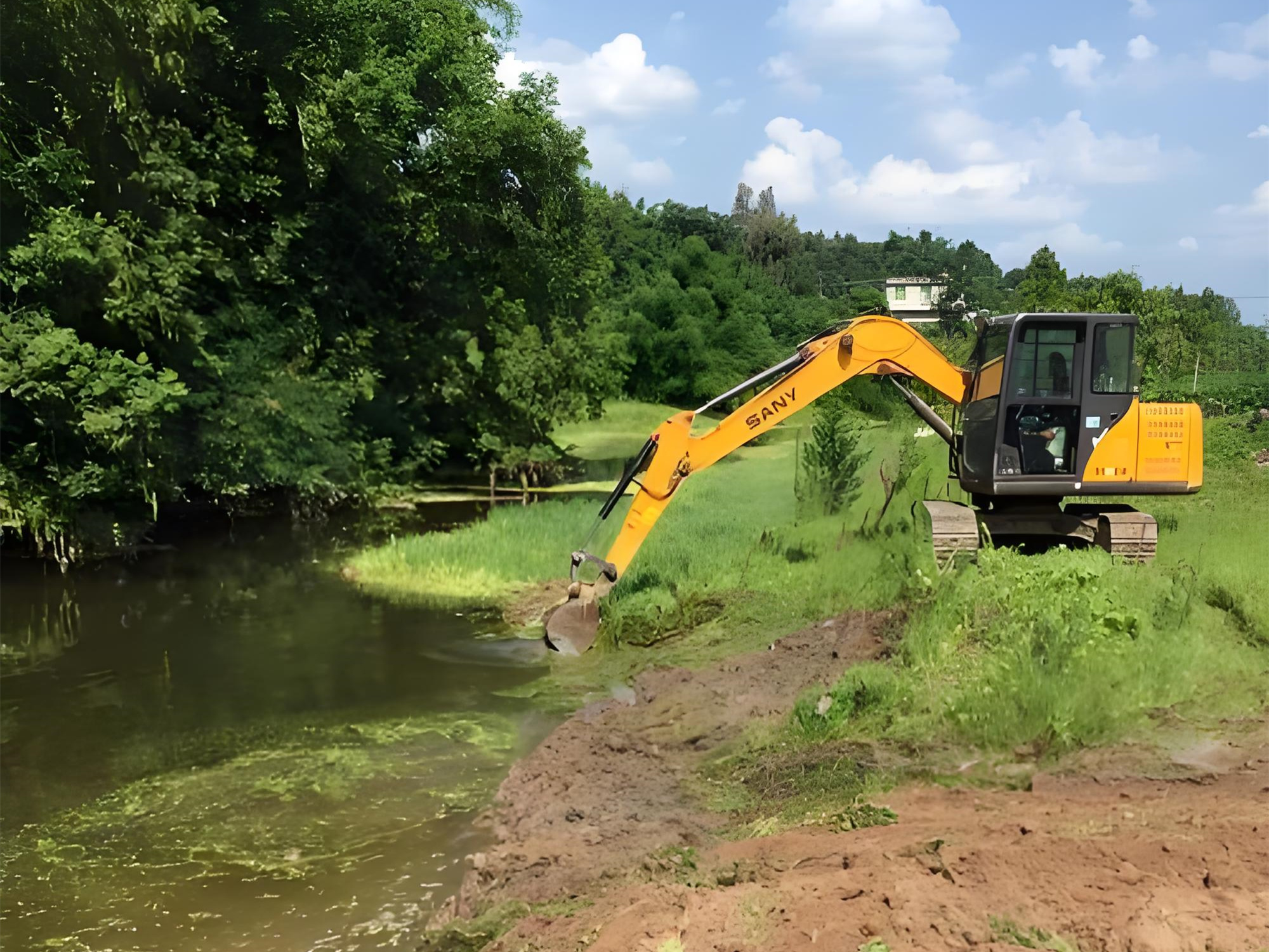 北京朝陽區(qū)水上挖機清淤隊-水庫清淤的最佳施工時段是什么時候？